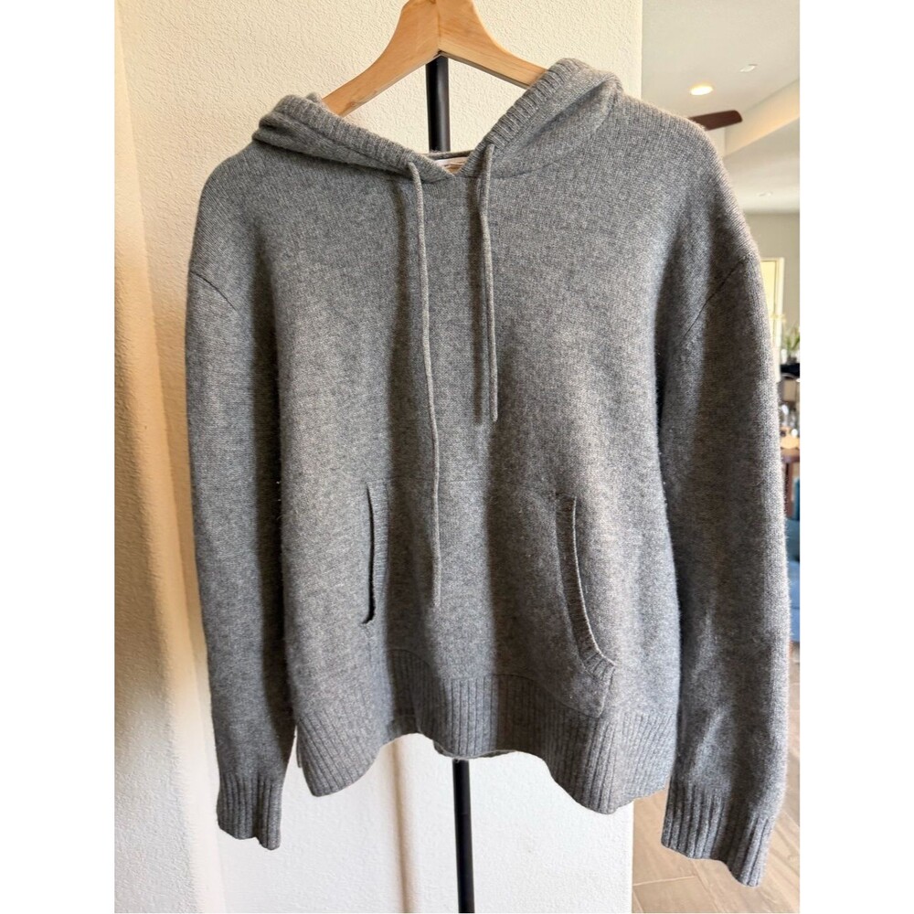 UNSUBSCRIBED Cashmere Grey Knit Hoodie - M